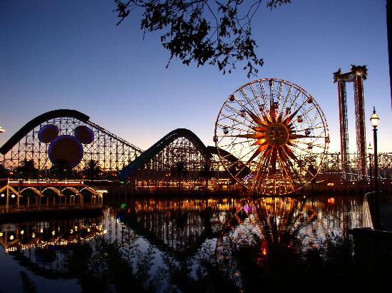 Anaheim, California At Night